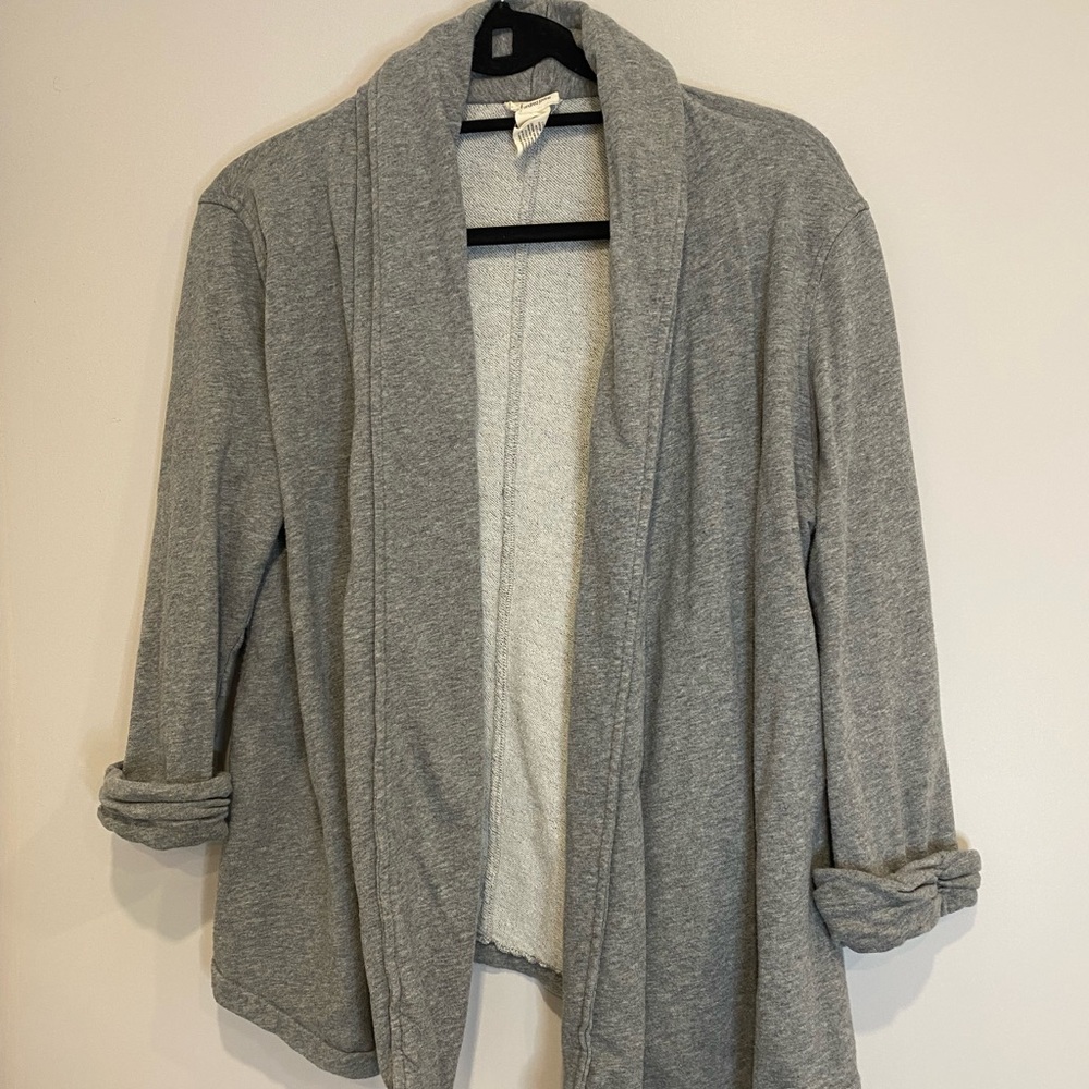 •2/$40• Heather Gray Sweatshirt Blazer
